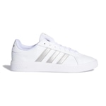 Tênis adidas Grand Court Base 2.0 - Feminino BRANCO/PRATA