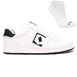 Tênis Qix Combat + Par de Meia - Masculino BRANCO/PRETO