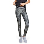 Calça Legging Under Armour HeatGear Armour Branded Waistband Printed - Feminina CINZA