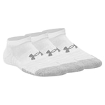 Kit Meias Under Armour Heatgear NS - 3 Pares - Unissex BRANCO