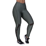 Calça Legging Orbis Fitness Wonder Detalhe Tela Cós Alto - Feminina VERDE