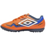 Chuteira Society Prisma + Umbro - Infantil LARANJA/AZUL