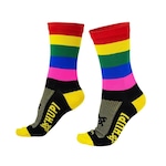 Meia Cano Médio HUPI Rainbow 34 ao 38 - Unissex ESTAMPADO