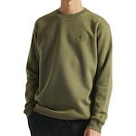 Blusão de Moletom sem Capuz Volcom Single Stone - Masculino VERDE ESCURO