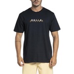 Camiseta Quiksilver Rising Grid - Masculina PRETO