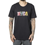 Camiseta RVCA Balance Stacks - Masculina PRETO