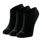 Kit de Meias Invisível SHE Lisa Microfibra - 3 Pares - Feminina PRETO