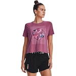 Camiseta Under Armour Run Anywhere - Feminina ROSA