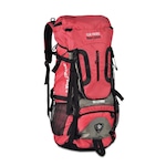 Mochila de Camping Clio Trilha Mochilão Resistente - 55 Litros VERMELHO