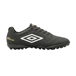 Chuteira Society Umbro Neo Striker TF - Adulto PRETO/OURO