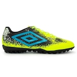 Chuteira Society Umbro Cosmic - Adulto VERDE/AZUL CLA