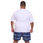 Camisa Térmica Dellas Fit Dry Fit Plus Size com Proteção Solar Uv - Masculina BRANCO