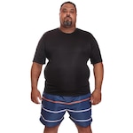 Camisa Térmica Dellas Fit Dry Fit Plus Size com Proteção Solar Uv - Masculina PRETO