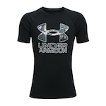 Camiseta Under Armour Tech Hybrid - Infantil PRETO