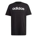 Camiseta adidas Essentials Linear Embroidered Logo - Masculina PRETO