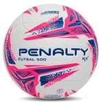 Bola de Futsal Penalty Rx 500 XXIII BRANCO/ROSA