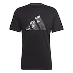 Camiseta adidas Treino Essentials Bl Log - Masculina PRETO/CINZA