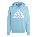 Blusão de Moletinho com Capuz adidas Essentials Big Logo - Masculino AZUL