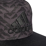 BONÉ ABA RETA ADIDAS TRUCKER ESTAMPADO - SNAPBACK - ADULTO PRETO