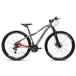 Bicicleta Aro 29 Drais Chillout - Freio a Disco - Câmbio Shimano - 21v - Adulto CINZA ESC/VERMELHO