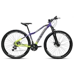 Bicicleta Aro 29 Drais Chillout - Freio a Disco - Câmbio Shimano - 21v - Adulto ROXO/VERDE