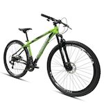 Bicicleta Aro 29 Drais Bi-Color - Freio a Disco - Câmbio Shimano - 21v - Adulto VERDE/PRETO