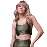 Top Fitness com Bojo Removível Vekyo New Zig - Feminino VERDE