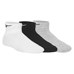 Meia Cano Baixo Mizuno Basic - 3 pares - Adulto BRANCO