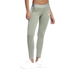 Calça Legging adidas 3 Listras - Feminina VERDE/BRANCO