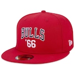 Boné Aba Reta New Era 59fifty NBA Chicago Bulls Core Fitted Fitted - Adulto VERMELHO