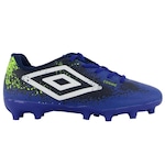 Chuteira de Campo Umbro Cosmic - Infantil AZUL/BRANCO