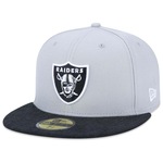 Boné Aba Reta New Era 59fifty NFL Las Vegas Raiders Core Fitted Fitted - Adulto CINZA