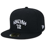 Boné Aba Reta New Era 59fifty NBA Brooklyn Nets Core Fitted Fitted - Adulto PRETO