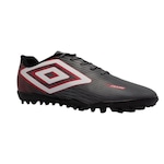 Chuteira Society Umbro Frame - Adulto CINZA/VERMELHO