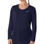 Camiseta Mizuno Manga Longa Energy - Feminina AZUL ESCURO