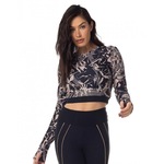 Blusa Cropped Vestem Manga Longa Dry Fit Sodalita - Feminina em Promoção