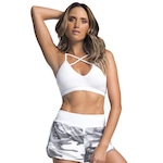 Top Fitness com Bojo Vestem Shine - Feminino BRANCO