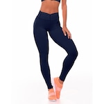 Calça Legging Vestem Fusô Cós Frufru - Feminina AZUL