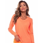 Camiseta Vestem Manga Longa Dry Fit Janice - Feminina LARANJA