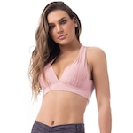 Top Fitness com Bojo Vestem Cruzado - Feminino ROSA