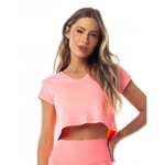 Blusa Cropped Vestem Dry Fit Amber - Feminina LARANJA