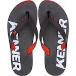 Chinelo Kenner Red Logo - Masculino PRETO/VERMELHO