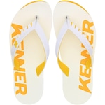 Chinelo Kenner Red Logo - Masculino BRANCO/AMARELO