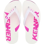 Chinelo Kenner Red Logo - Masculino BRANCO/ROSA