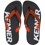 Chinelo Kenner Red Logo - Masculino LARANJA/PRETO