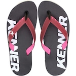 Chinelo Kenner Red Logo - Masculino PRETO/ROSA