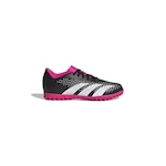 Chuteira Society adidas Predator 23 4 - Infantil PRETO/ROSA