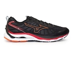 Tênis Mizuno Wave Dynasty 5 Masculino PRETO/VERMELHO