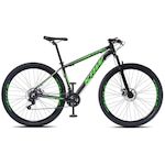 Bicicleta Aro 29 KRW S50 Alumínio - Câmbio Shimano TZ - Freio a Disco Ltx - 24v - Adulto PRETO/VERDE