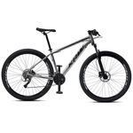 Bicicleta Aro 29 Krw S31 - Freio Hidráulico - Câmbio Shimano Acera - 27 Velocidades - Adulto PRATA/PRETO